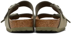 Birkenstock Green Vegan Leather Arizona Sandals