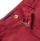 Incotex - Slim-Fit Chinolino Bermuda Shorts - Red