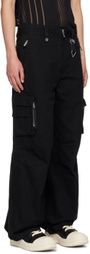 C2H4 Black Construction Cargo Pants