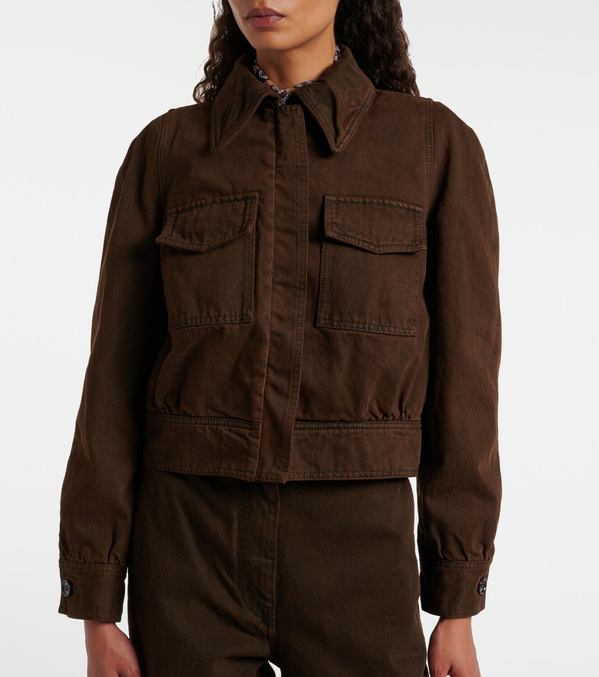 Dries Van Noten Cropped denim jacket