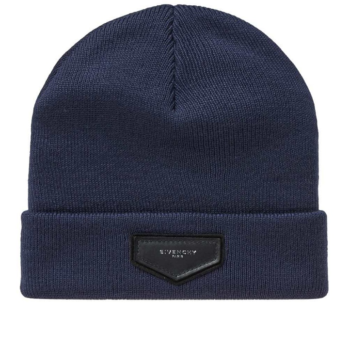 Photo: Givenchy Patch Logo Beanie Blue