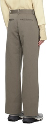 Omar Afridi Taupe Savoye Trousers