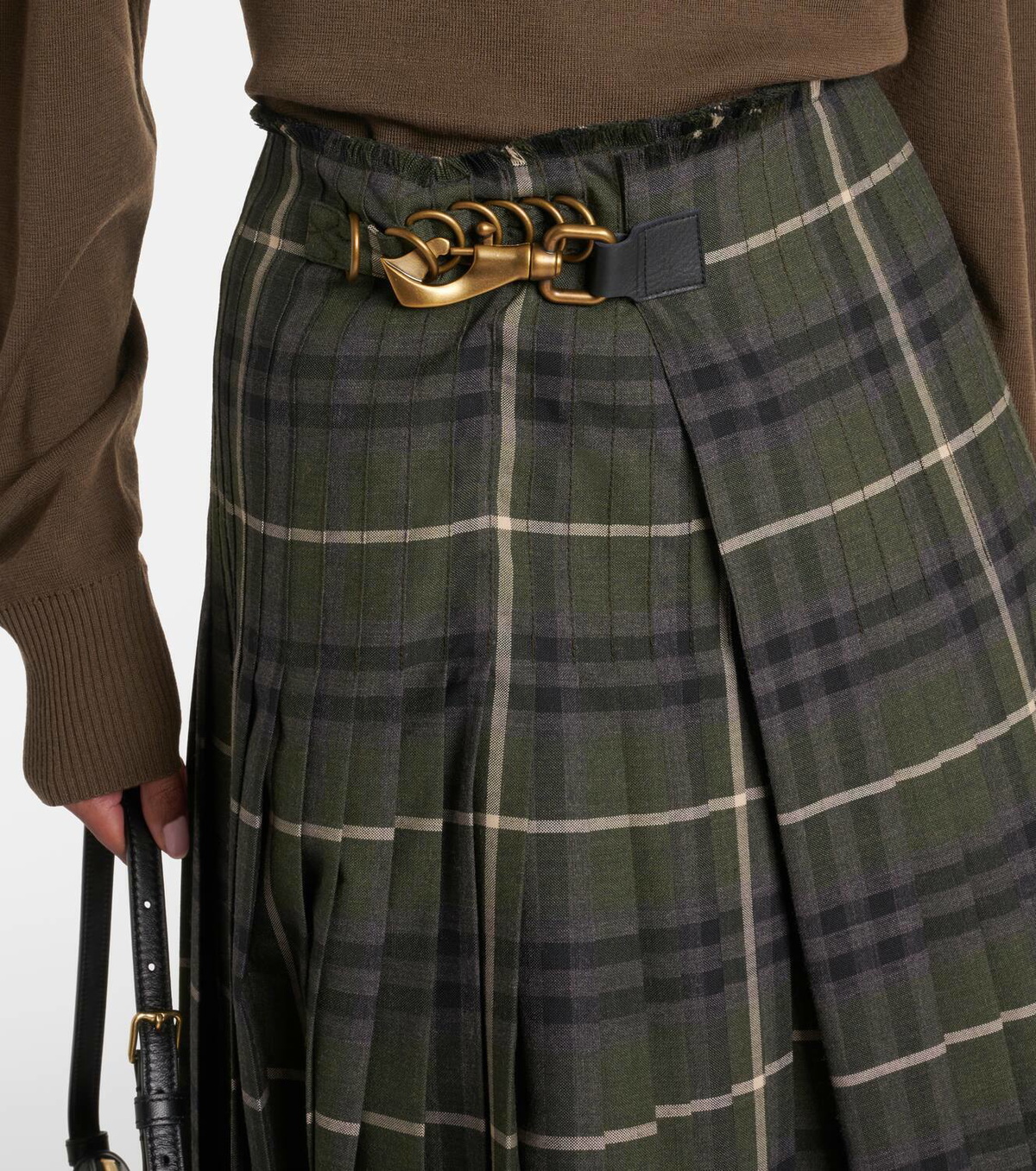 スカート Burberry Maxi skirt Burberry Tartan pleated maxi skirt Burberry