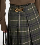 Burberry Tartan pleated maxi skirt
