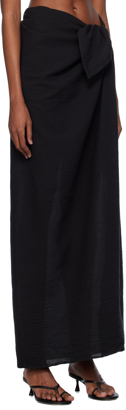ÉTERNE Black Esme Maxi Cover Up