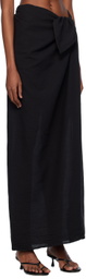 ÉTERNE Black Esme Maxi Cover Up