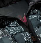 KAPITAL - Bandana-Print Woven Padded Shell Gilet - Black