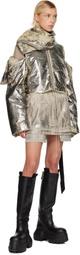 Rick Owens DRKSHDW Silver Concordians Convertible Jacket