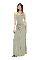 Diesel Jersey maxi dress with twisted details - Dresses Womens in Green