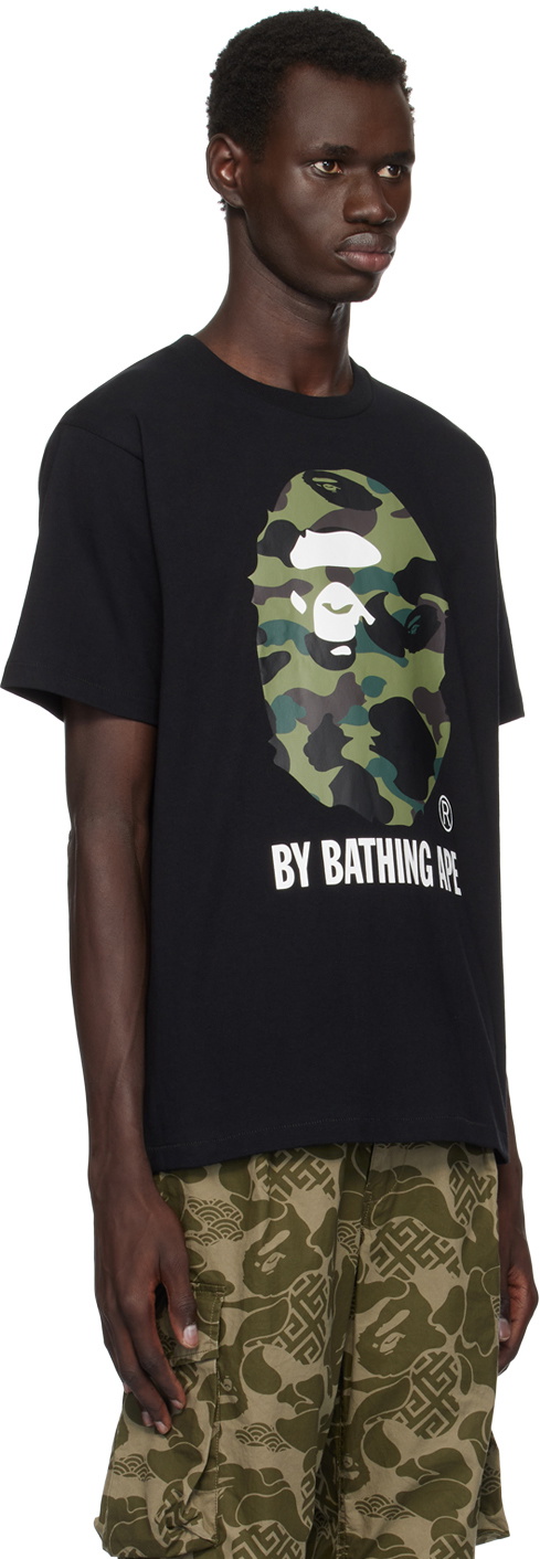 BAPE Black 1st Camo 'By Bathing Ape' T-shirt A Bathing Ape