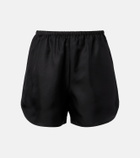 Loulou de Saison Cabo silk satin shorts