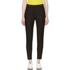 Courreges Black Button Belt Trousers