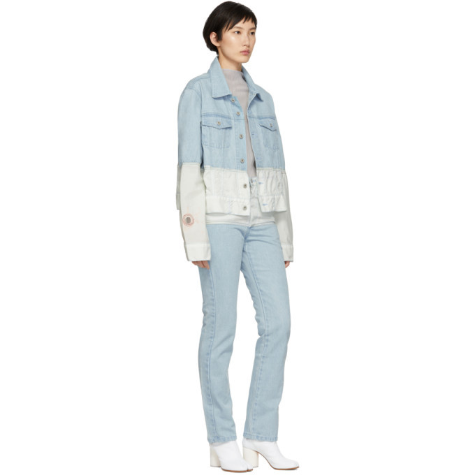 Kanghyuk Blue and Off-White Airbag Denim Jacket