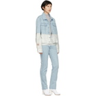 Kanghyuk Blue and Off-White Airbag Denim Jacket