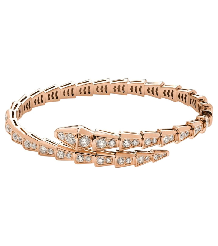 Photo: Bvlgari Serpenti Viper 18kt rose gold bracelet with diamonds