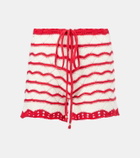 Bananhot Kim crochet cotton-blend shorts