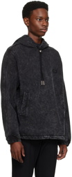 Solid Homme Black Washed Hoodie