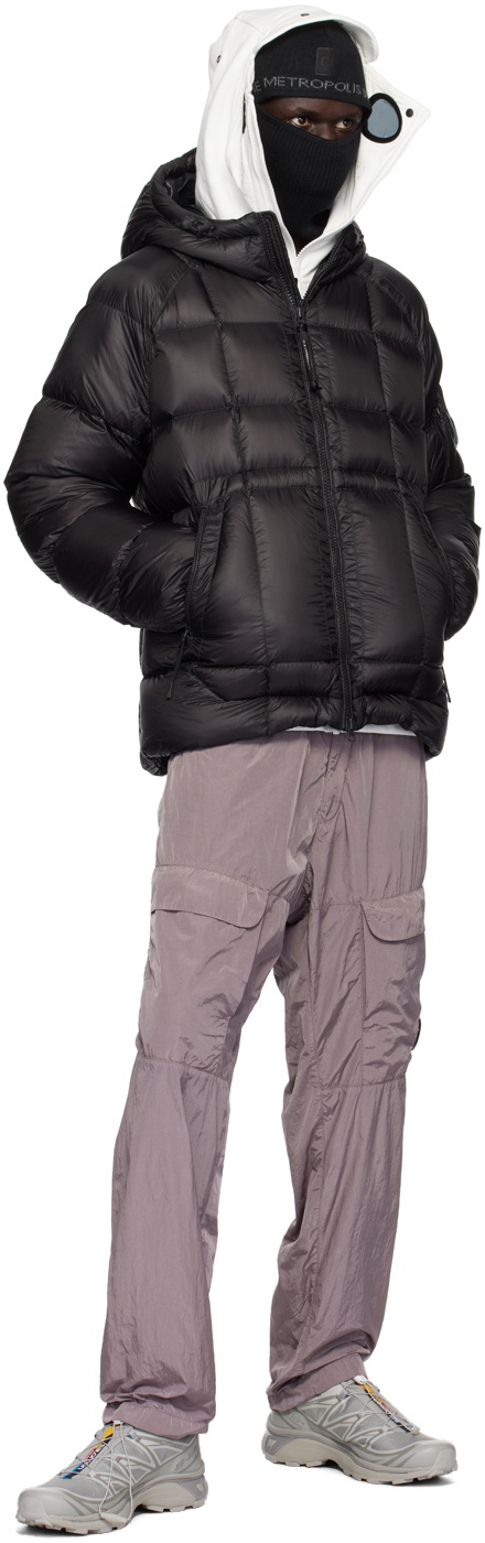 C.P. Company Black D.D. Shell Hooded Long Down Jacket C.P.