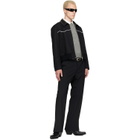 Ernest W. Baker Black Western Harrington Jacket