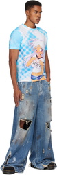 Ashley Williams SSENSE Exclusive Blue Manga Danny T-shirt