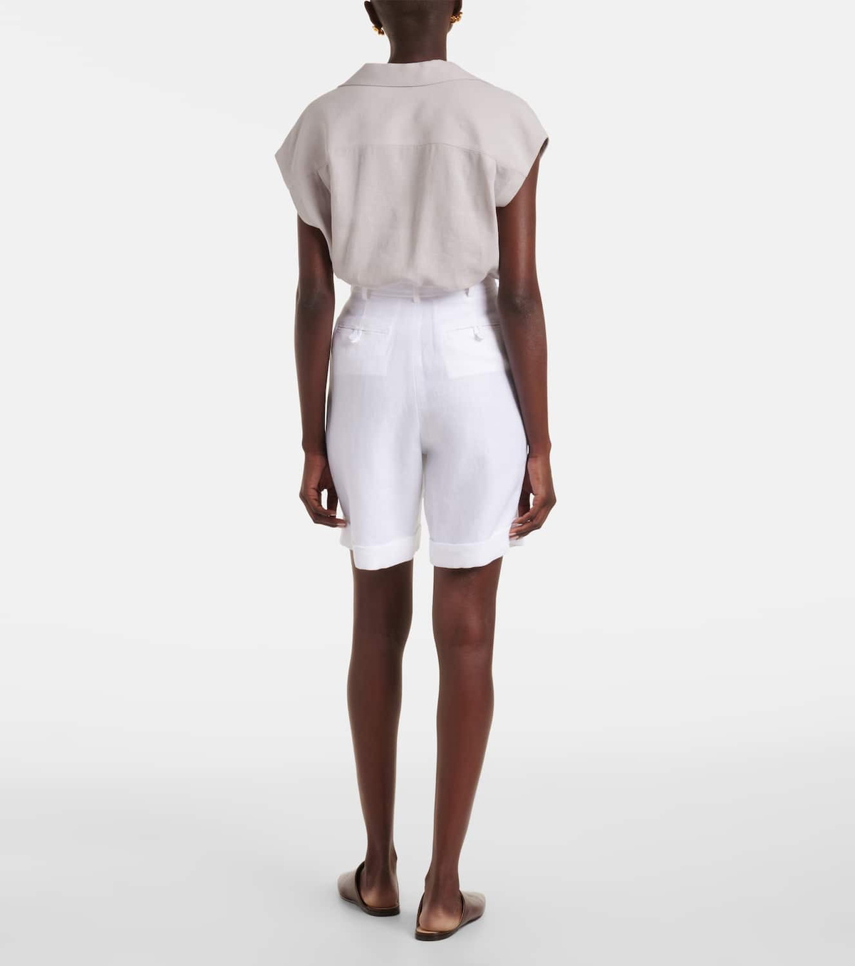 Loro Piana George linen Bermuda shorts