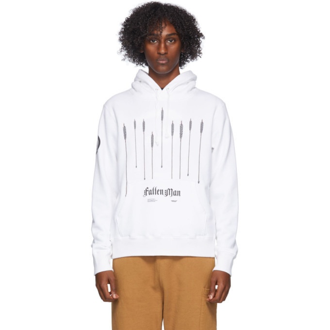 Photo: Undercover White Printed Hoodie