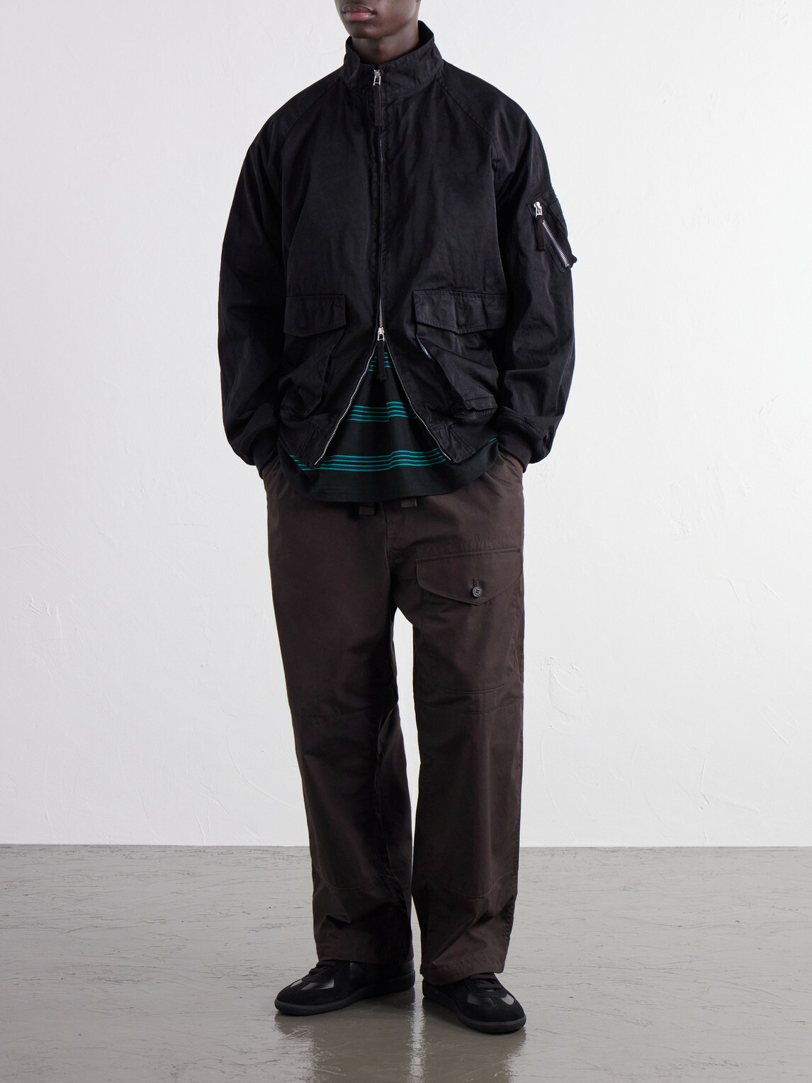 COMME DES GARÇONS HOMME - Twill Bomber Jacket - Black