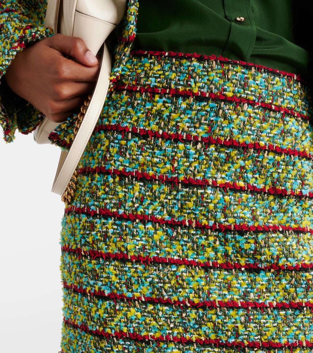 Gucci Multicolor Polyamide Midi Skirt
