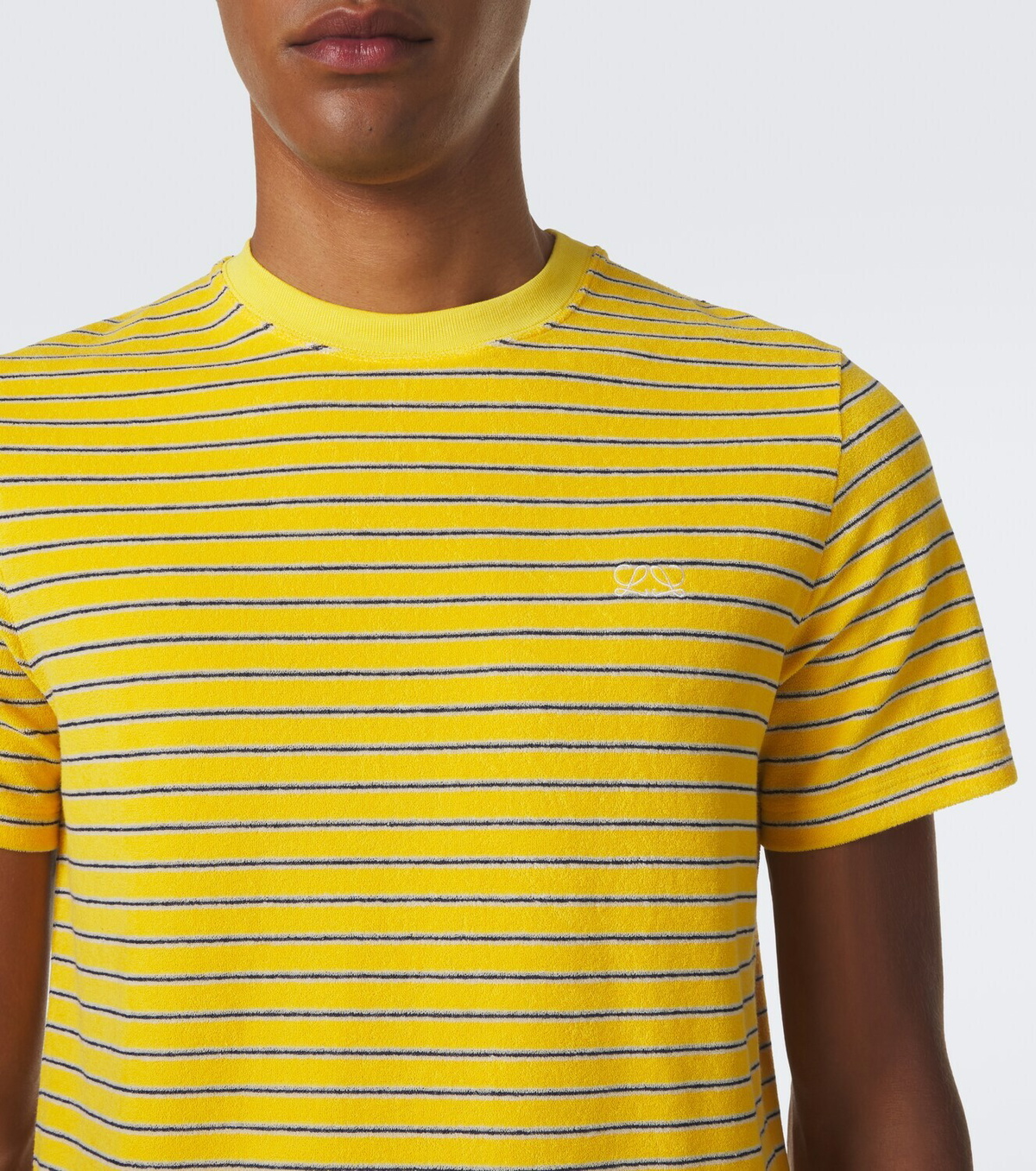 Loewe Striped cotton-blend terry T-shirt