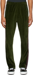 Needles Green Velour Narrow Track Pants