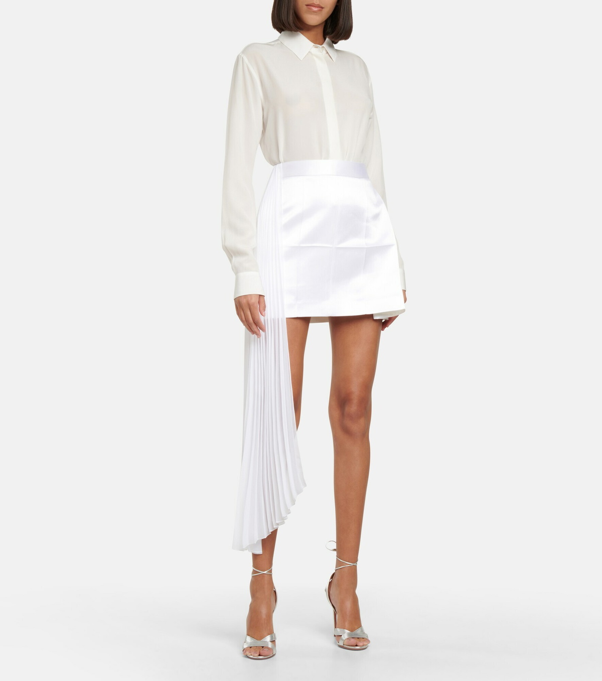 Peter Do - Pleated asymmetric miniskirt