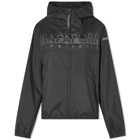 Napapijri Women's Rainforest Nylon Windbreaker Jacket in Black