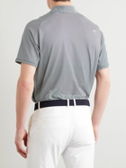 Kjus Golf - Soren Striped Stretch-Jersey Polo Shirt - Blue