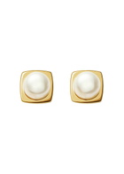 Missoma Pearl Square 18kt Gold-plated Stud Earrings - One Size