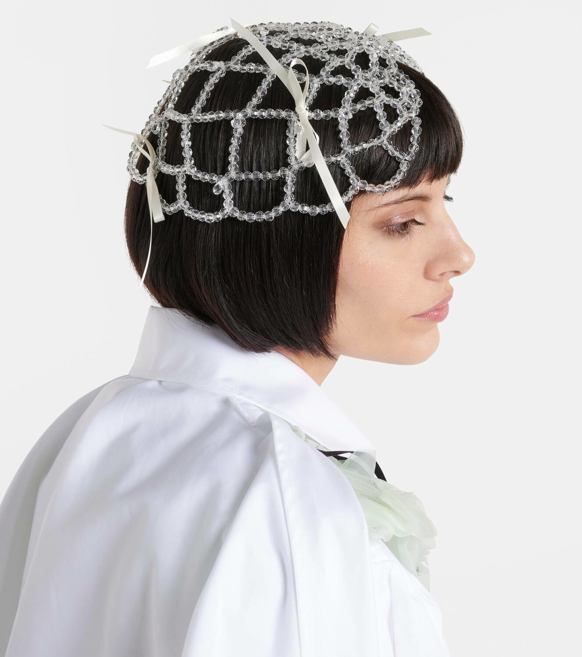 Simone Rocha Bridal crystal-embellished veil Simone Rocha