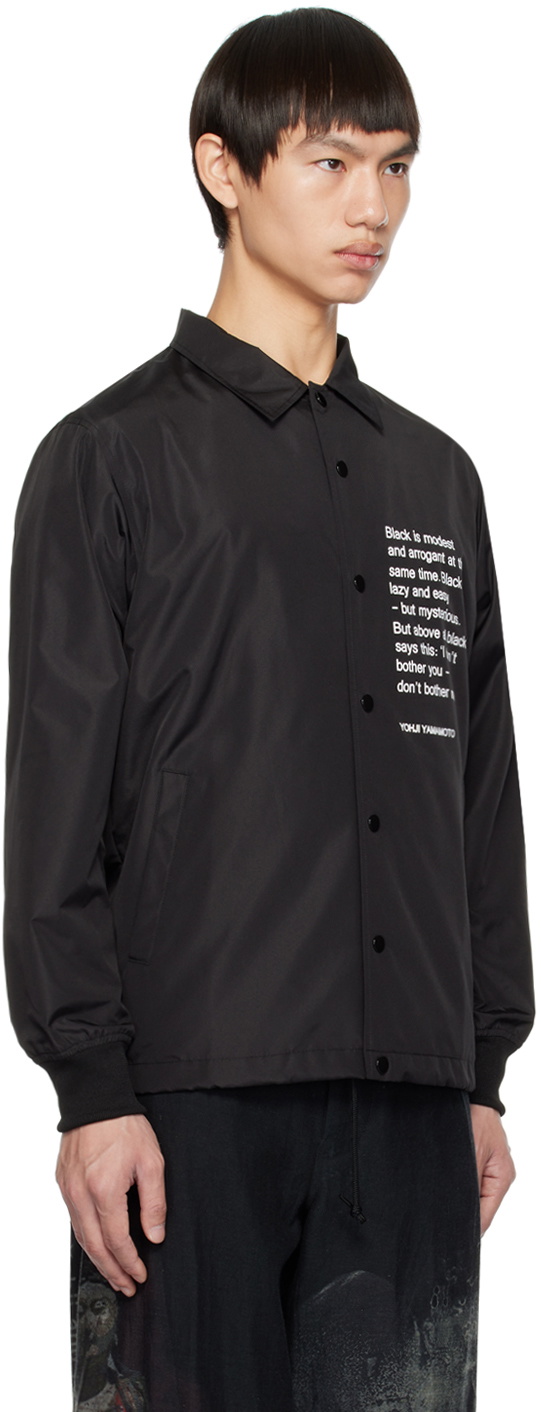 Yohji Yamamoto Black New Era Edition Coach Jacket