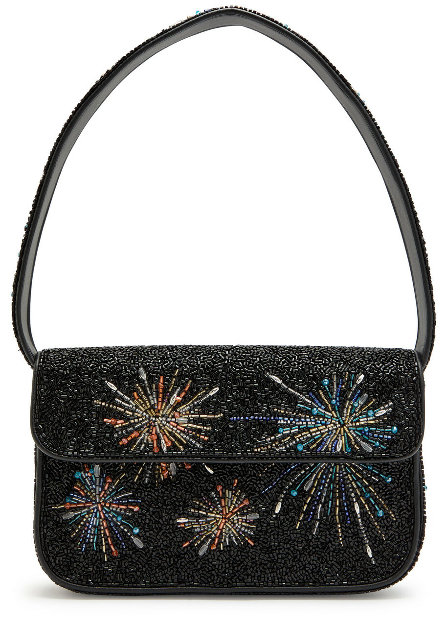 美品！大人気STAUDバッグ⭐️ Staud Black & Green Tommy Bag Staud
