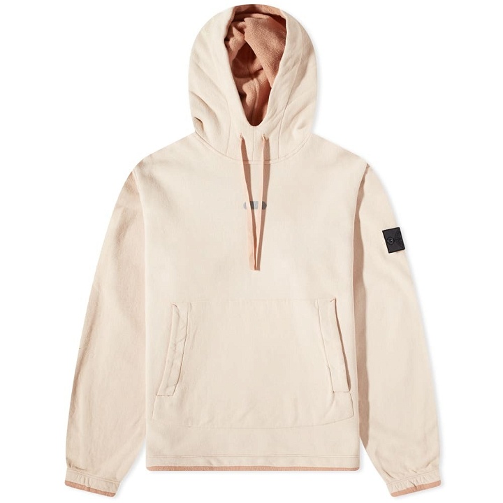 Photo: Stone Island Shadow Project Men's Printed Popover Hoody in Terracota