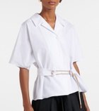 'S Max Mara Carisma belted cotton poplin shirt