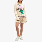ERL Unisex Hurt Lover Reversible T-Shirt in Ivory Brown