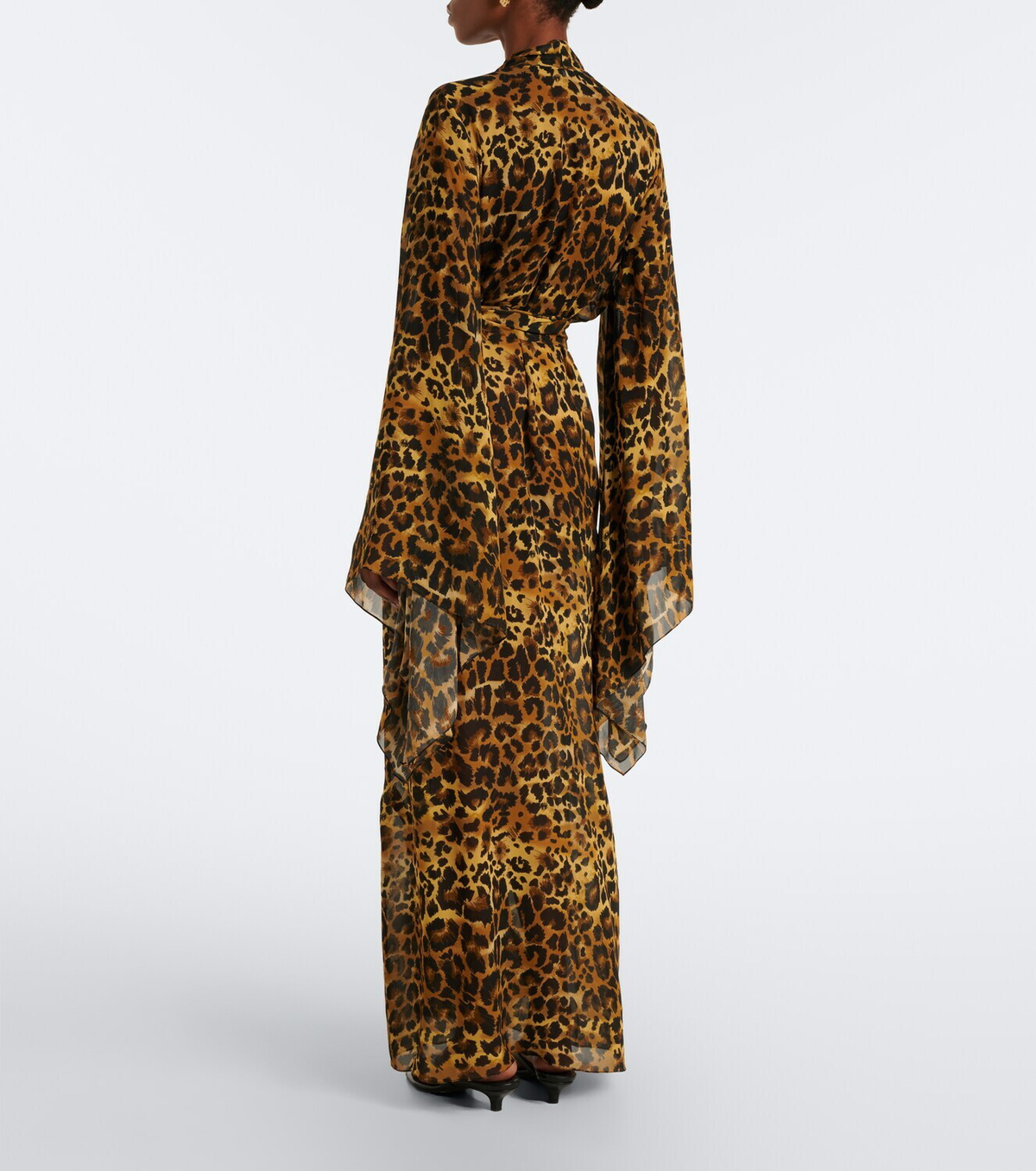Johanna Ortiz Leopard-print georgette kaftan