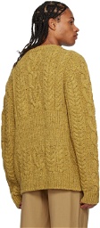 LOW CLASSIC Yellow Crewneck Sweater