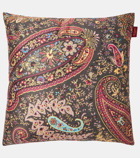 Etro Embroidered cotton cushion