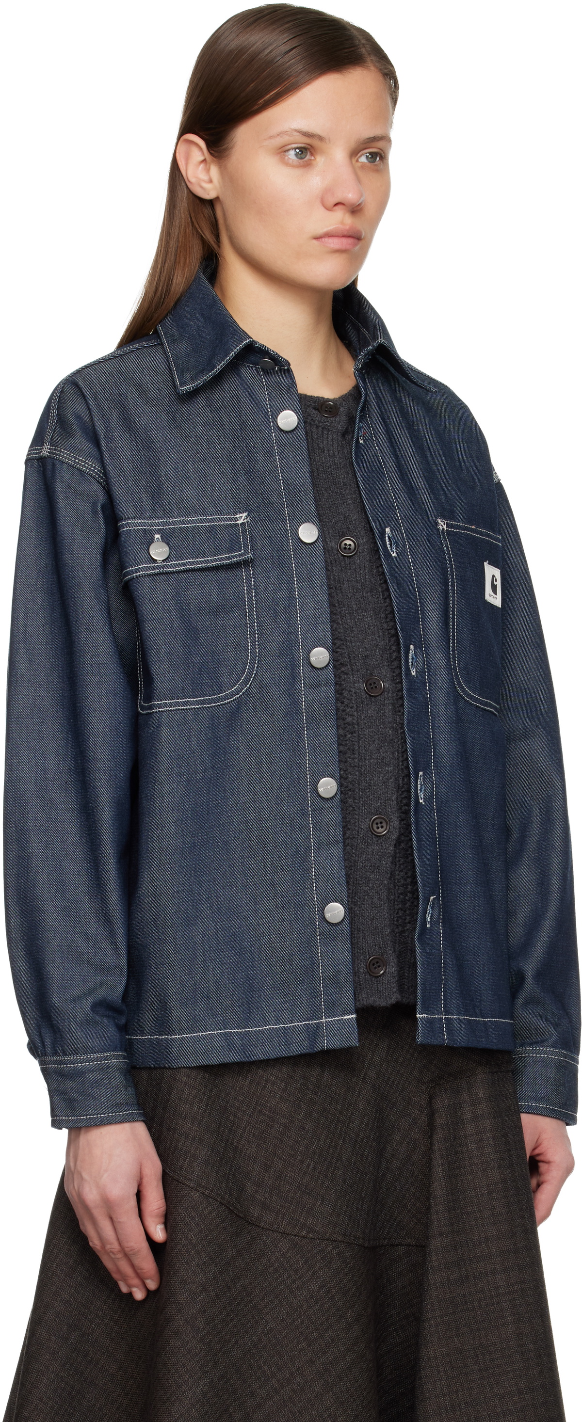 Carhartt Work In Progress Blue Louis Denim Jacket