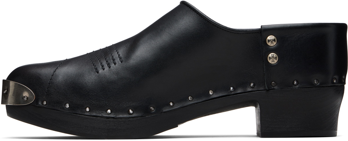 Enfants Riches Déprimés Black Metal Hardware Clogs