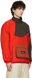 Dime Red & Khaki Range Pullover Jacket