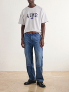 Aimé Leon Dore - Logo-Print Cotton-Jersey T-Shirt - Gray