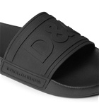 Dolce & Gabbana - Logo-Detailed Rubber Slides - Black