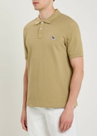 PS Paul Smith Appliquéd Piqué Cotton Polo Shirt Brown
