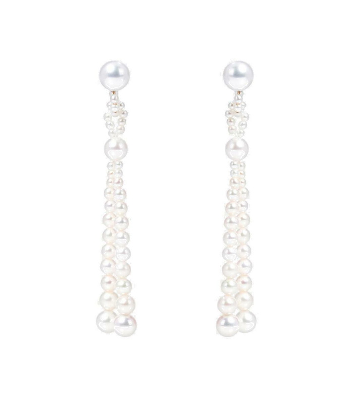 Photo: Sophie Bille Brahe Opera 14kt gold earrings with freshwater pearls